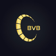 BVB logo. B V B design. White BVB letter. BVB, B V B letter logo design. B V B letter logo design in GOLD, GOLDEN LOGO, THREE, style. letter logo set in one artboard. B V B letter logo vector design.