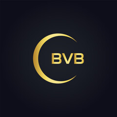 BVB logo. B V B design. White BVB letter. BVB, B V B letter logo design. B V B letter logo design in GOLD, GOLDEN LOGO, THREE, style. letter logo set in one artboard. B V B letter logo vector design.