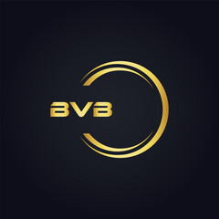 BVB logo. B V B design. White BVB letter. BVB, B V B letter logo design. B V B letter logo design in GOLD, GOLDEN LOGO, THREE, style. letter logo set in one artboard. B V B letter logo vector design.