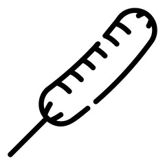 sausage Line Icon
