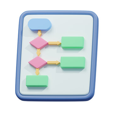 blue white algoritma 3d illustration