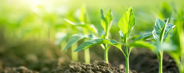 Obraz premium Field showing significant growth after efficient planting, Growth, Significant growth