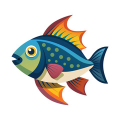 Drawings of Tropical Fish Oceanic Beauty