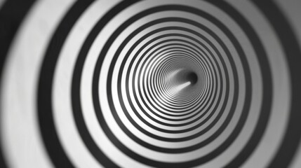 Obraz premium Abstract Black and White Spiral