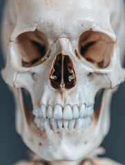 Obraz premium Closeup of a human skull