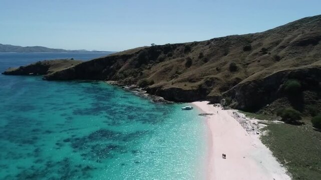 Pink beach is located near Padar Island, Labuan Bajo, Flores, NTT. It is nice place to visit.