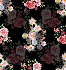 Digital Textile Pattern, Allover Pattern,
Floral Pattern, Shirt Design, Kids Dress,
