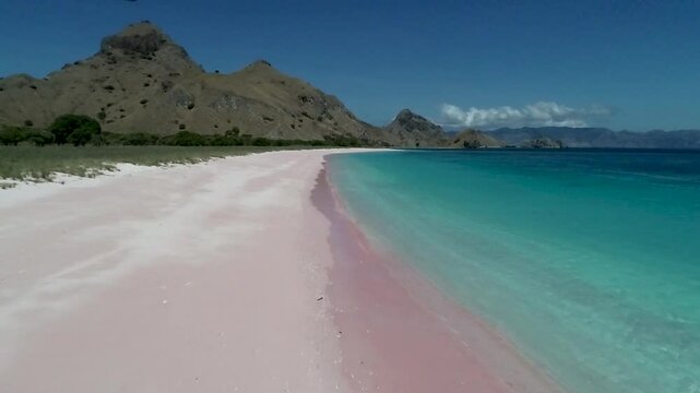 Pink beach is located near Padar Island, Labuan Bajo, Flores, NTT. It is nice place to visit.