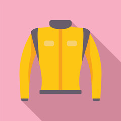 Yellow jacket with long sleeves, perfect for outdoor activities, designed with a focus on style and functionality