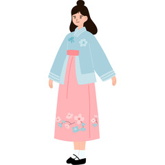 Girl in vintage dress 2