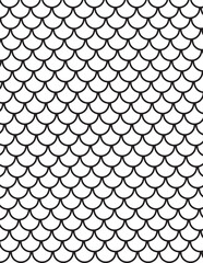 The background has overlapping circular patterns resembling fish scales, a beautiful background. © nuemak2537