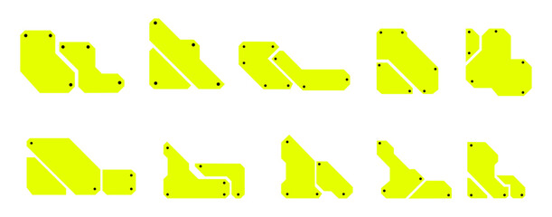 Futuristic Corner Shape Set