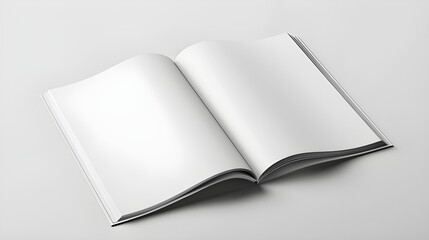 Isolated Soft Magazine Mockup with Overlay