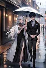 nice couple in the street