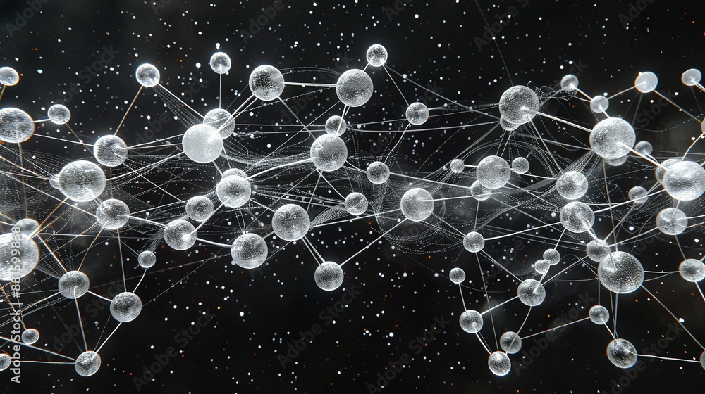 Poster a cluster of buoyant bubbles hovering before a dark backdrop, with many more bobbing above them