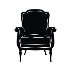 chair silhouette vector, stylish and versatile furniture designs