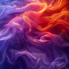 Fototapeta premium Abstract Background of Purple and Orange Fabric