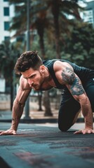 Fototapeta premium Abstract Wallpaper Celebrating National Fitness Day with a Healthy Living Theme. AI-Generated High-Resolution Background Promoting Wellness and Active Lifestyles.