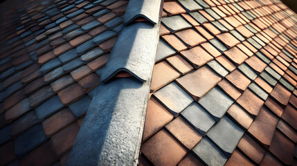 Roof Tiles Pattern Illustration