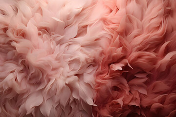 Abstract Background with Pink and Red Feathers