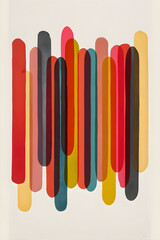 colorful felt pens. Generative ai