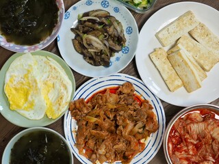 한국의 가정식, 식사, 요리