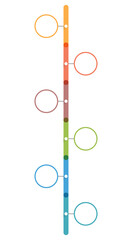 Vertical timeline infographics template