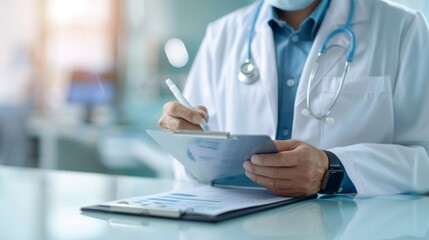 Healthcare Provider Explaining Flu Prevention Tips to Patient in Detailed Interaction with High-Resolution Printed Materials