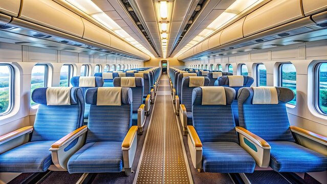 Empty seats in a bullet train in Japan, June 2020, vacant, train, transportation, Japan, travel, bullet train