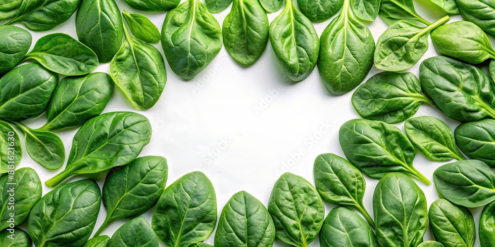 Poster of green spinach leaves pattern, spinach, green, leaves, healthy, vegetables, fresh, pattern, organic, farm, natural