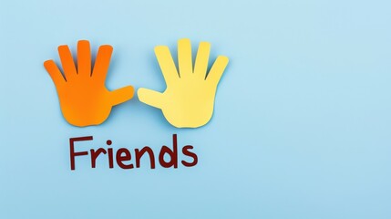 Fototapeta premium National Friendship Day. The word 