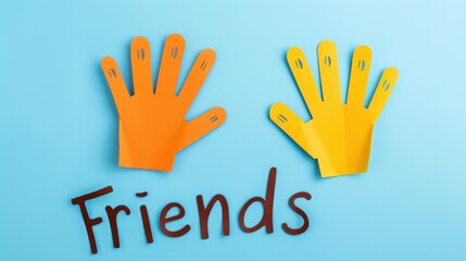 Obraz premium National Friendship Day. The word 