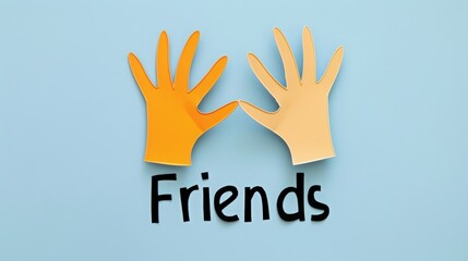Fototapeta premium National Friendship Day. The word 