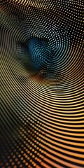 Obraz premium Iridescent grid background with gradient khaki colors in the hyper realistic style