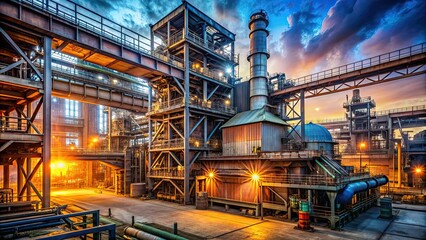 Steel mill with energy efficient processes and waste heat recovery systems, steel mill