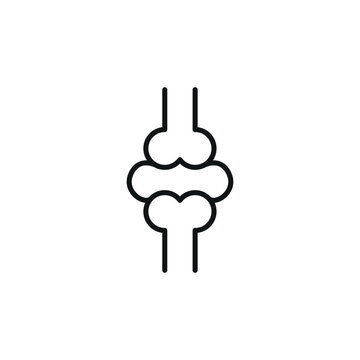 Bone joint icon. Simple bone joint icon for social media, app, and web design. Vector illustration.