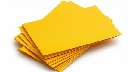 Realistic 3D render of a business card mockup isolated on white background.