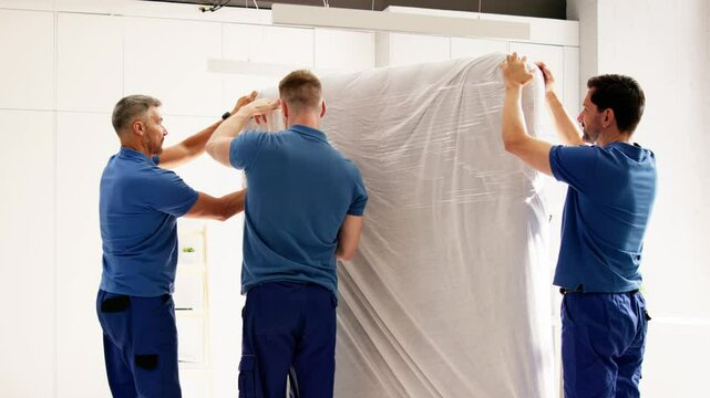 Professional Mover Delivering Mattresses and Furniture with Reliable Teamwork