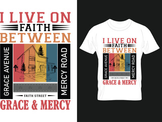 vector custom modern creative christian t shirt design