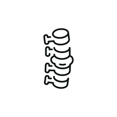 Spine icon. Simple spine icon for social media, app, and web design. Vector illustration.