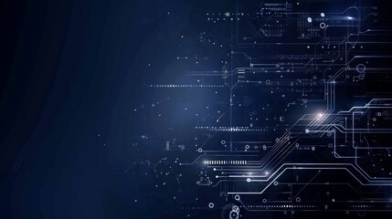 Fototapeta premium Digital technology and science background.