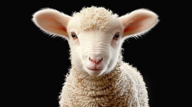 Young sheep lamb created