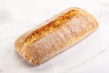 Italian ciabatta bread fresh and crust