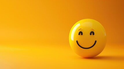 Fototapeta premium Emotional Yellow Emoji Expressions Poster Banner: Psychological Health and Mood Representation