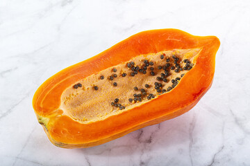 Sweet and juicy tropical papaya