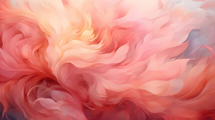 Abstract Background with Pink and Orange Swirls