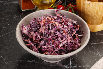 Coleslaw salad with cabbage and carrot