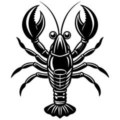 Adorable Lobster Vector Illustration | Cute Cartoon Clipart & Line Art Design
