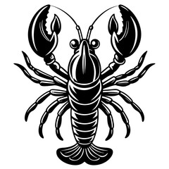Adorable Lobster Vector Illustration | Cute Cartoon Clipart & Line Art Design