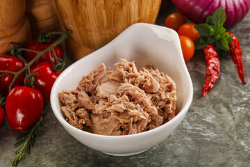 Canned tuna fish for salad